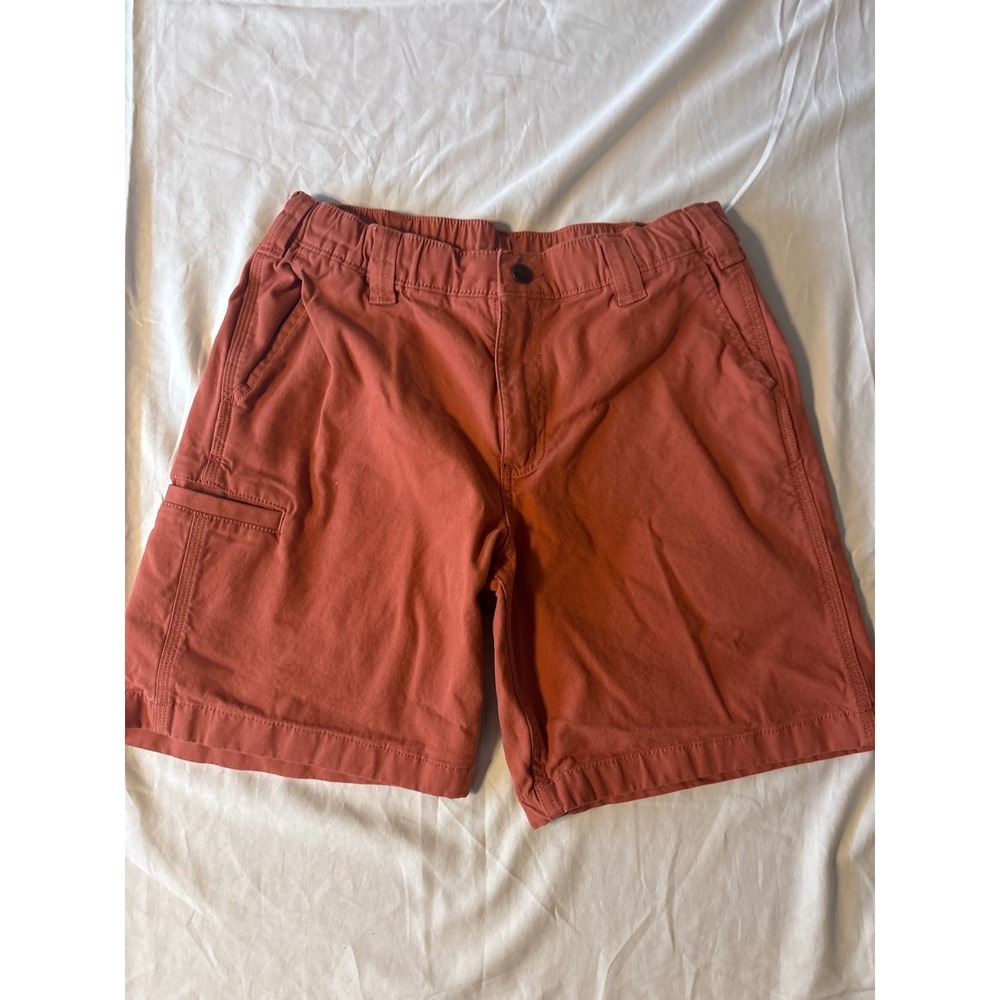 Carhartt Rugged‎ Flex Shorts Mens 30 Clay Red  Relaxed Fit BS5841-M